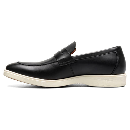 Spencer Moc Toe Penny Slip On | Stacy Adams Dress Loafers in Black for Men