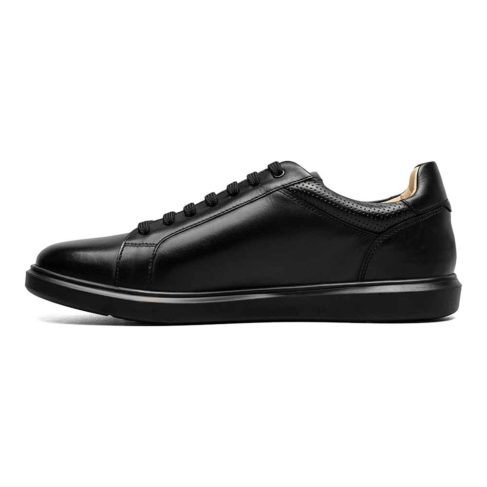 Florsheim Social Black Smooth Leather Lace to Toe Casual Sneaker (USA Men Size)
