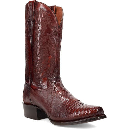 Dan Post Ringold Genuine Lizard Skin Tan Western Cowboy Boots (USA Men Size)