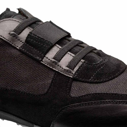 Mezlan Shoes Men’s Black Suede & Linen Riumar Hybrid Sneaker