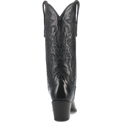 Dan Post Women’s Maria 13” Snip Toe Black Napalino Leather Fashion Boot