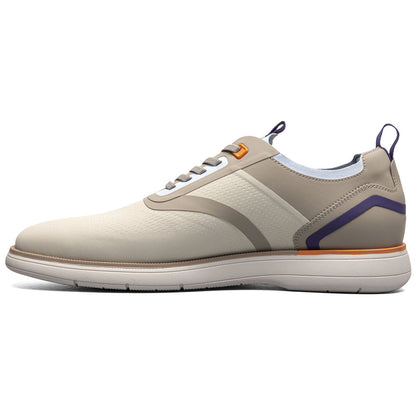 Stacy Adams Men’s Plain Toe Cream Elastic Lace Up Casual Hybrid Everidge