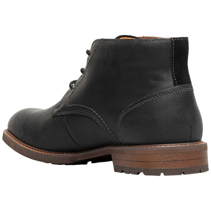 Florsheim Lodge Plain Toe 3-Eye Black Chukka Boot for Men