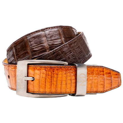 Marco Di Milano Men’s Caiman Back & Belly Leather Belt Luciano