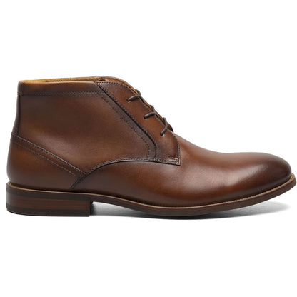 Florsheim Rucci Plain Toe Cognac Chukka Boots