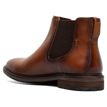 Florsheim Forge Cognac Smooth Leather Plain Toe Gore Chukka Boots (USA Men Size)