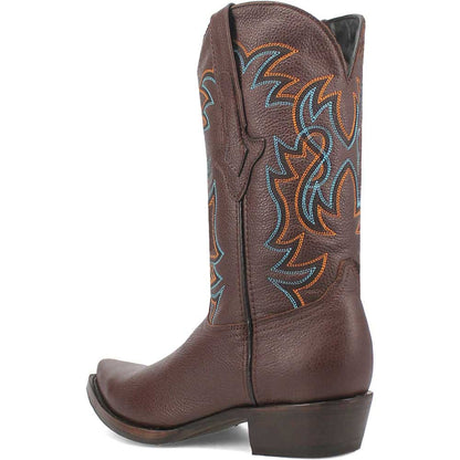Dingo Gold Rush Brown Leather Snip Toe Western Cowboy Boots (USA Men Size)