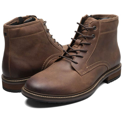 Florsheim Forge Brown CH Smooth Leather Plain Toe Lace Up Boots (US Men Size)