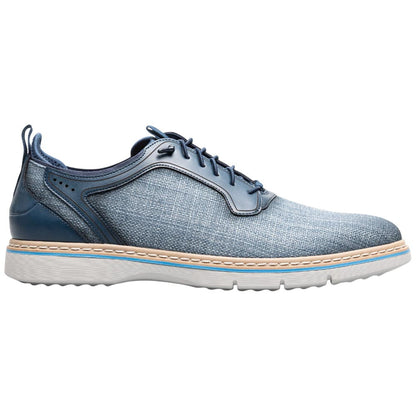 Stacy Adams Sebert Plain Toe Navy Elastic Lace Sneakers for Men