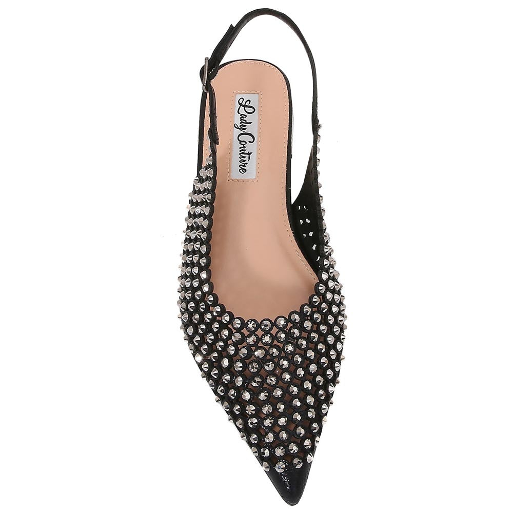 Lady Couture 0.75” Heel Emmy Flats in Black