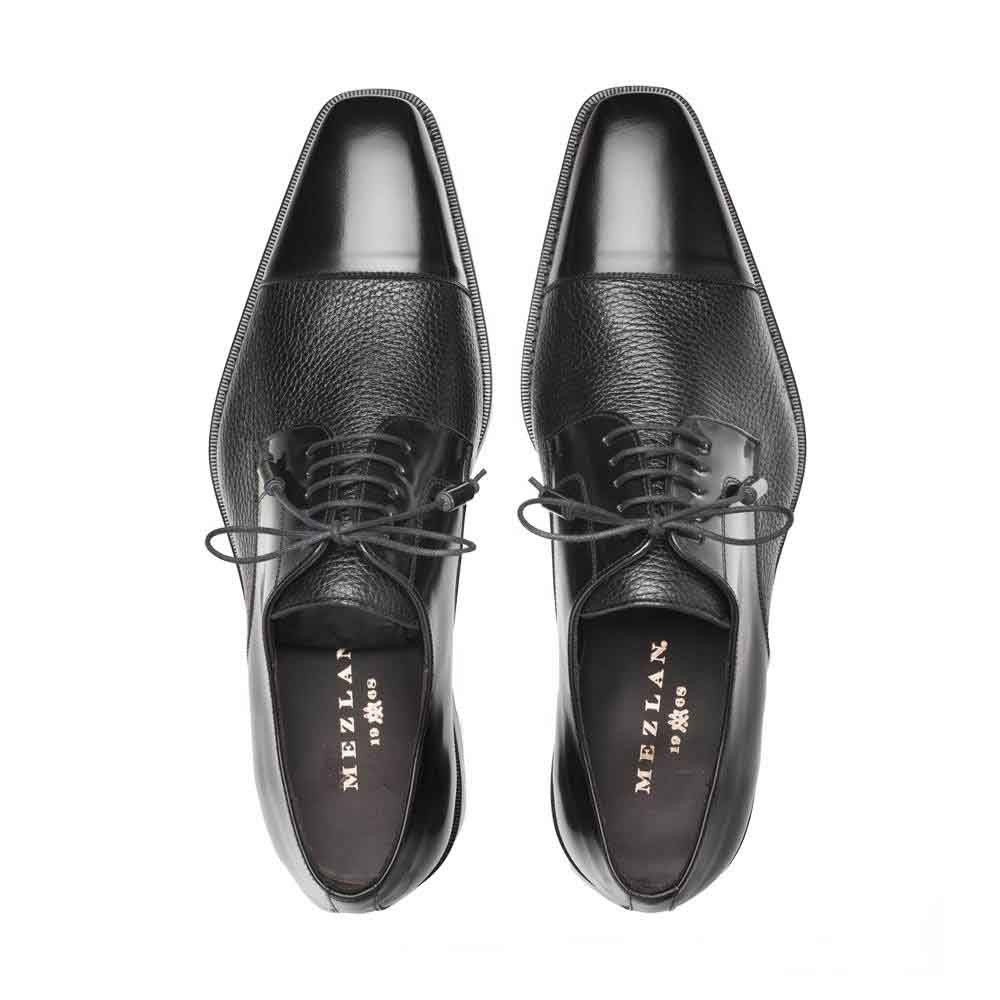 Mezlan Soka Black Oxfords Real Deerskin