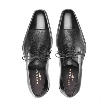 Mezlan Soka Black Oxfords Real Deerskin