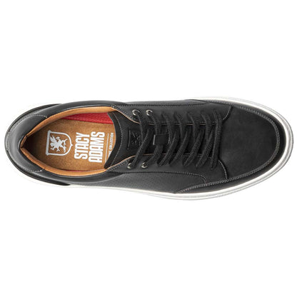 Stacy Adams Dorian Black Smooth Leather Moc Toe Casual Shoes (USA Men Size)