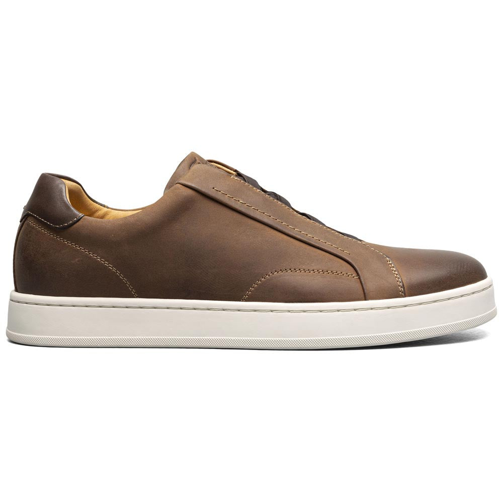 Florsheim Monopoli Brown CH Elastic Lace To Toe Casual Sneaker (USA Men Size)