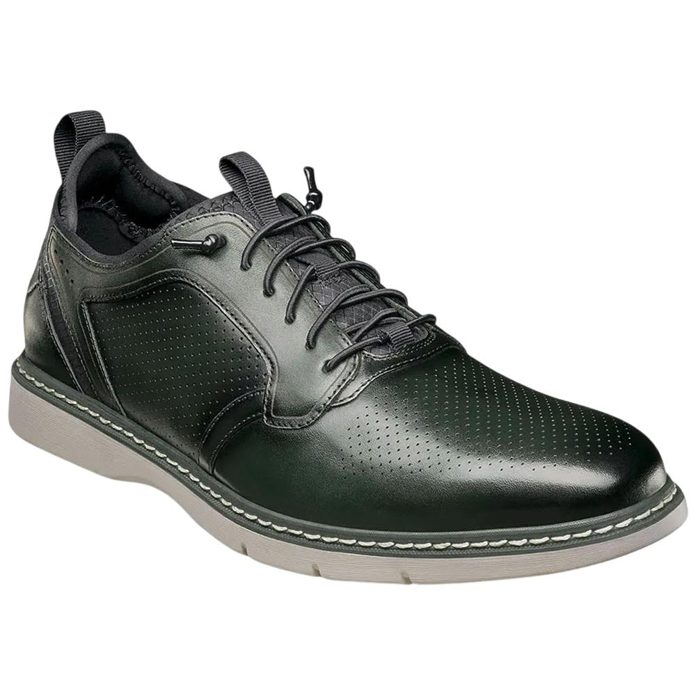 Stacy Adams Sync Plain Toe Elastic Lace Green Casual Hybrid Shoes for Men
