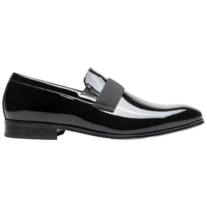 Florsheim Men's Hi Shine Black Patent Leather Strap Loafer Tux