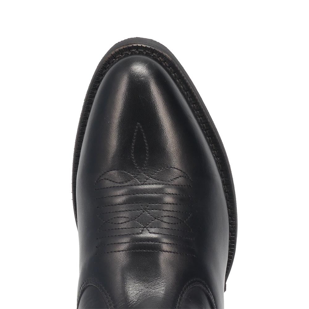 Laredo Fletcher Black Leather Round Toe Inside Zipper Dress Boots (USA Men Size)