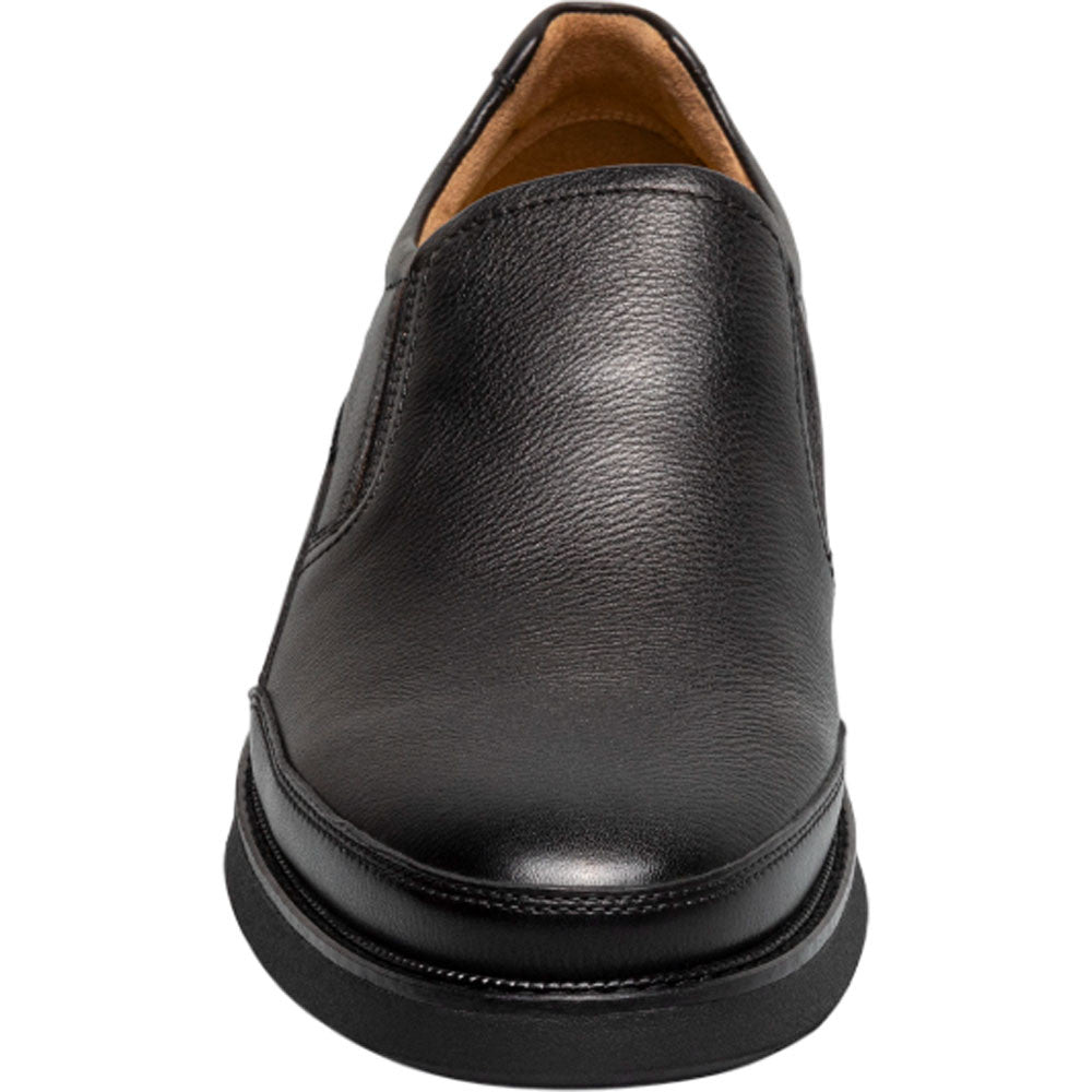 Florsheim Launch Black Smooth Leather Moc Toe Easy On-Off Loafers (US Men Size)