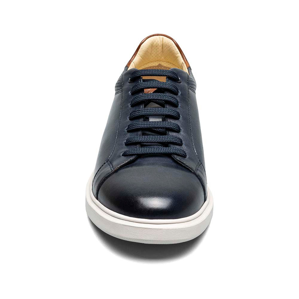 Florsheim Social Navy Smooth Leather Lace to Toe Casual Sneaker (USA Men Size)
