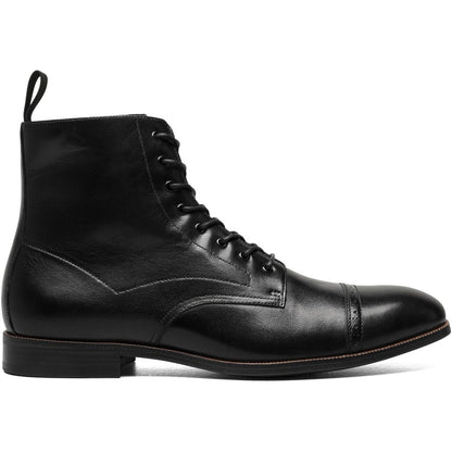 Stacy Adams Henry Cap Toe Lace Up Boot in Black