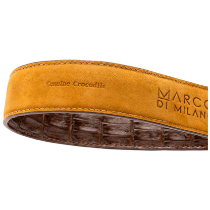 Marco Di Milano Men’s Caiman Back & Belly Leather Belt Luciano