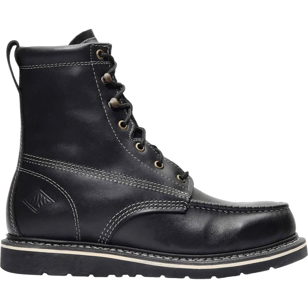 Frontier 8" Moc Toe Jet Black Bonanza Boot for Men
