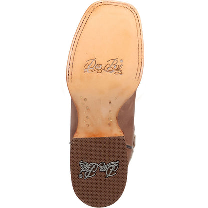 Dan Post Lacey Tan Leather Broad Square Toe Western Cowgirl Boot (US Women Size)