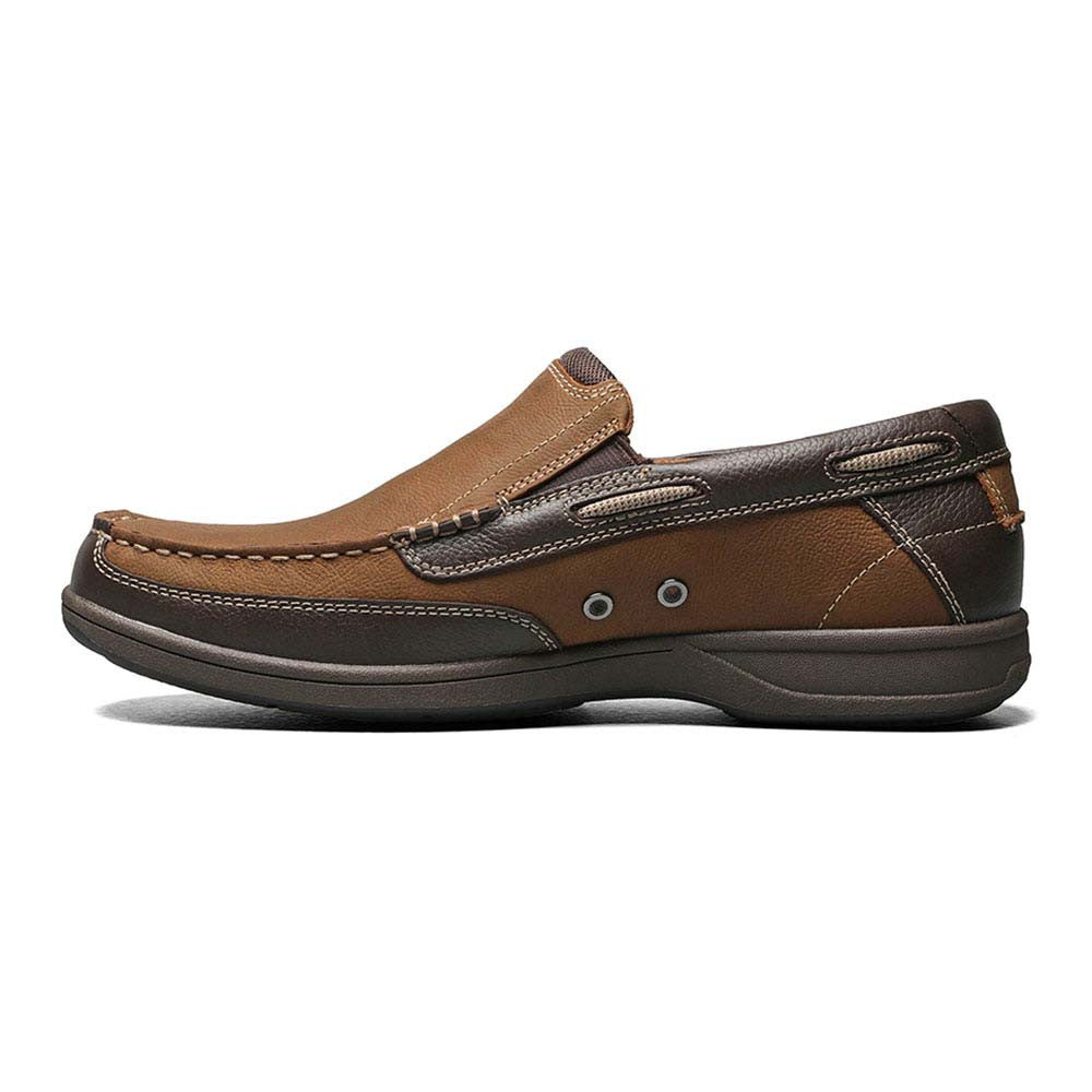 Lakeside Moc Toe Slip On Loafer | Florsheim Casual Shoes in Stone for Men