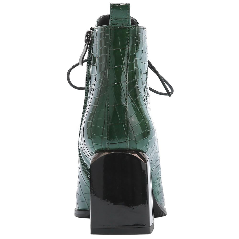 Lady Couture Fantastic Green Style Forward Ankle Boots