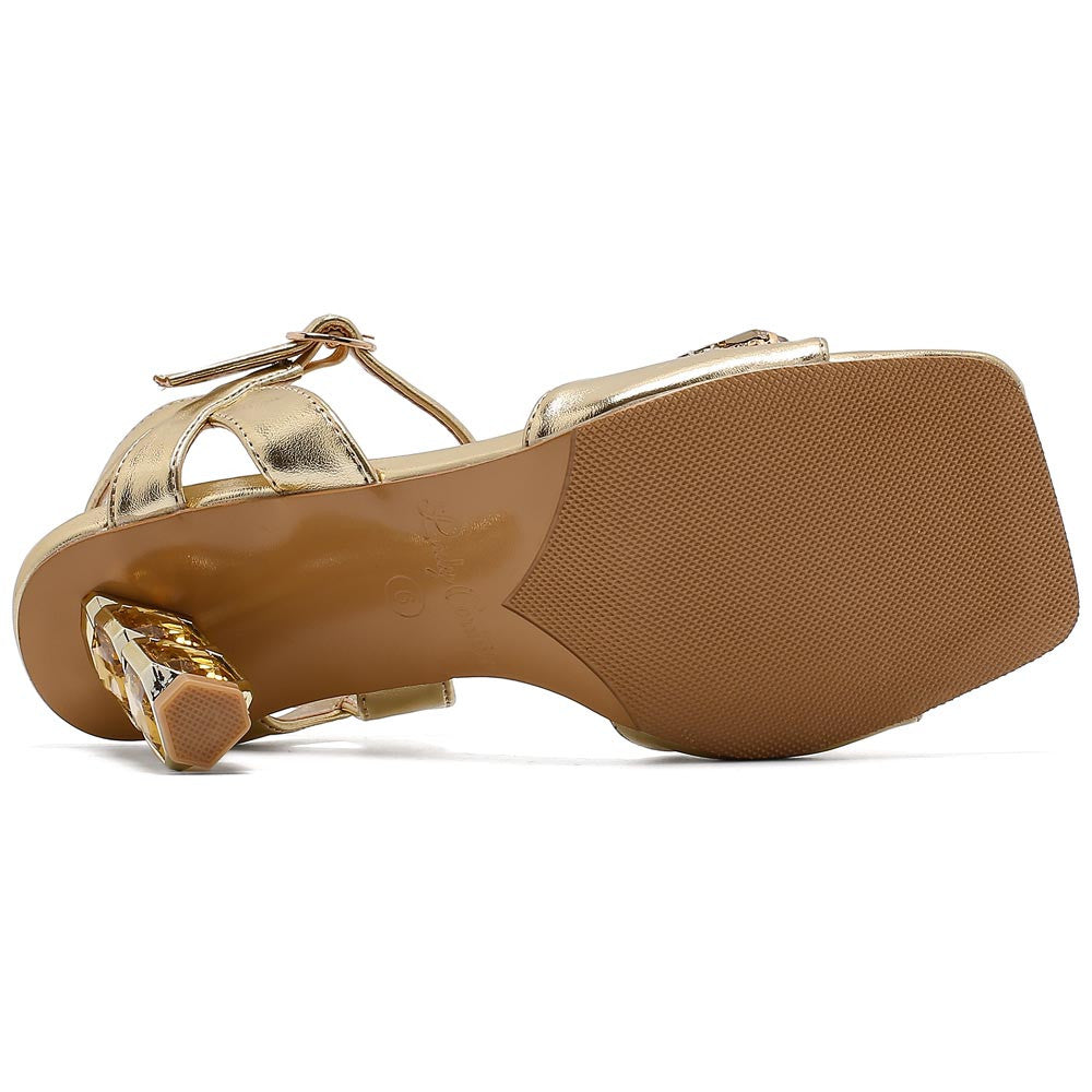 Lady Couture Delight 2.5" Sandal in Gold