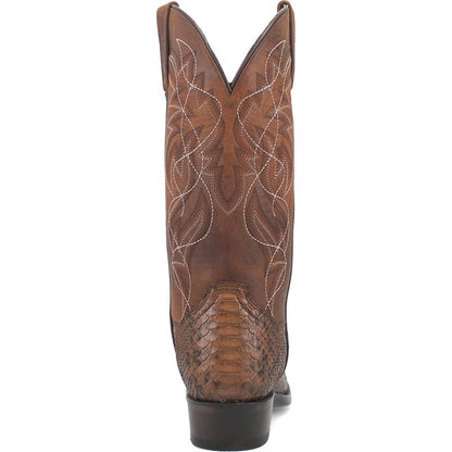Dan Post Bay Apache Manning 13” Round Toe Genuine Python Leather Cowboy Boot