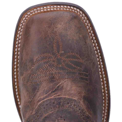 Dan Post Franklin 11” Broad Square Toe Boot Sand and Chocolate Leather Boot - shoeclassix.com