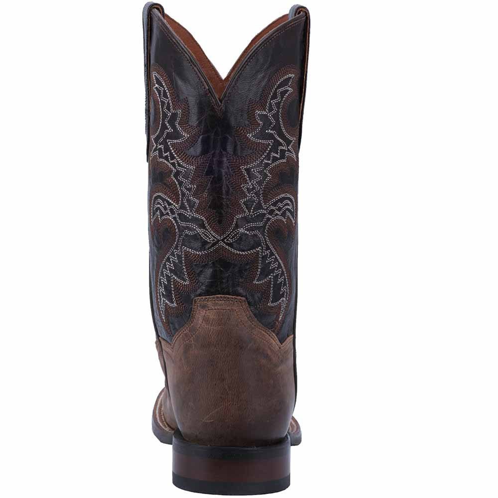 Dan Post Franklin 11” Broad Square Toe Boot Sand and Chocolate Leather Boot - shoeclassix.com