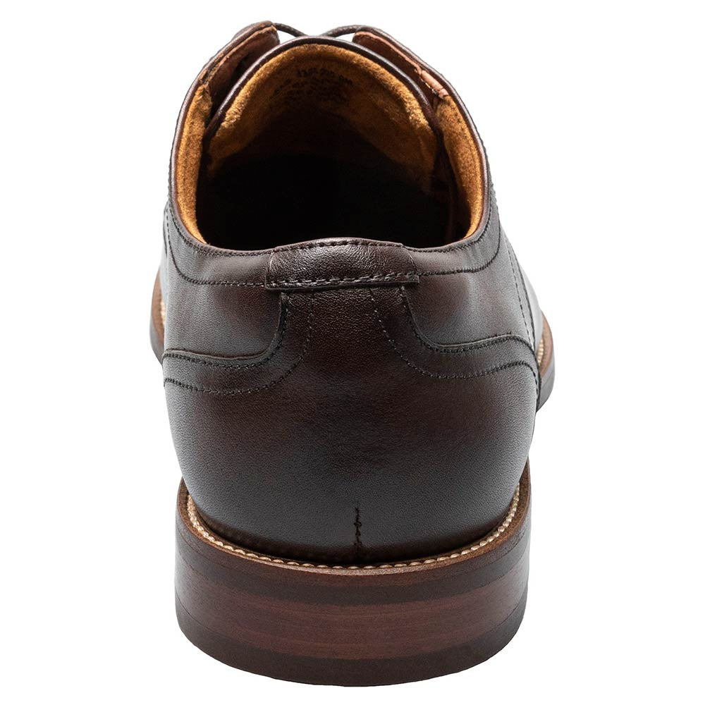 Florsheim Rucci Brown Smooth Leather Cap Toe Derby Dress Shoes (USA Men Size)