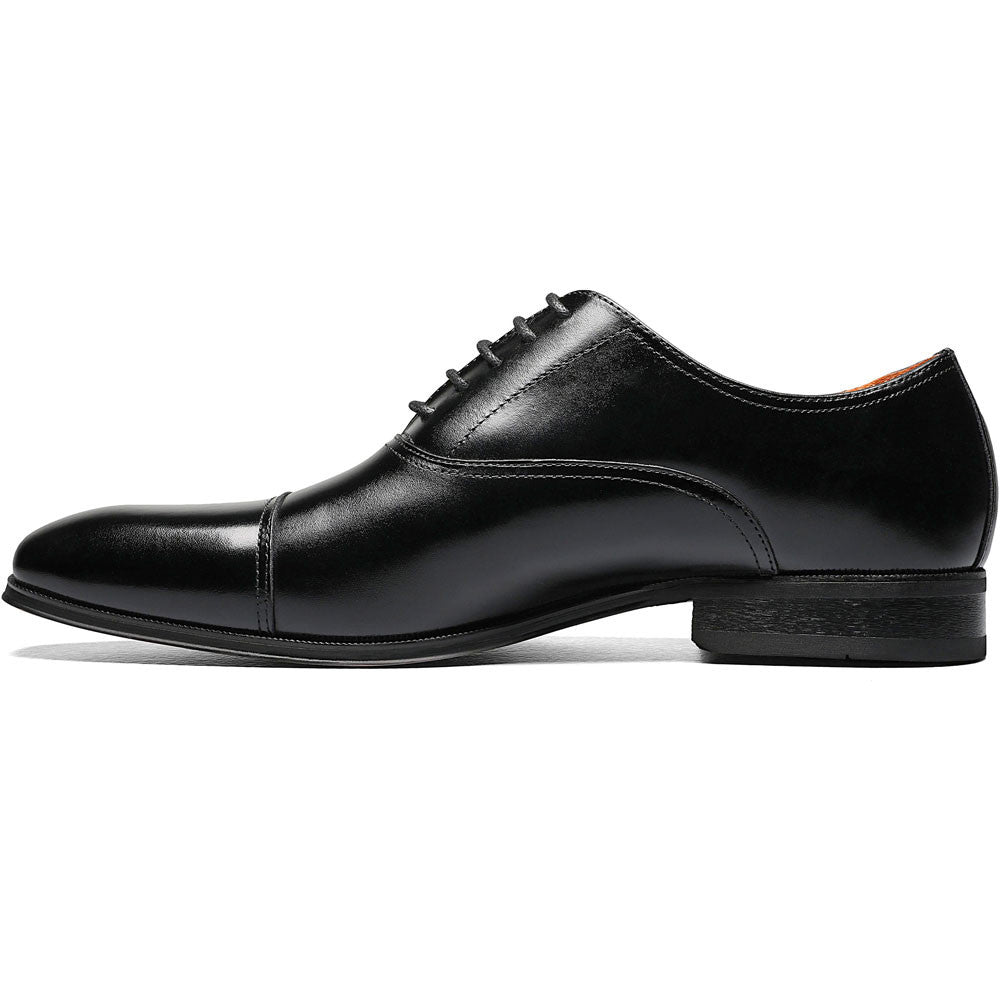 Florsheim Corbetta Black Smooth Leather Cap Toe Oxford Shoes (USA Men Size)