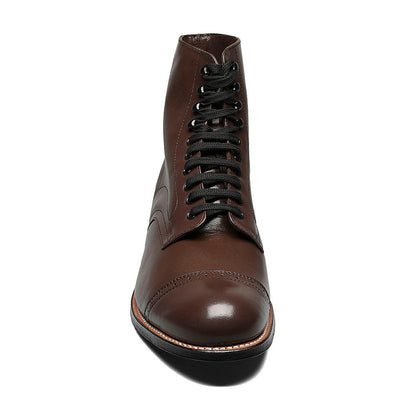 Stacy Adams Madison Brown Leather Cap Toe Boots