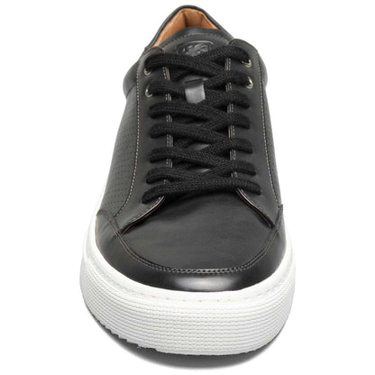Stacy Adams Dorian Black Smooth Leather Moc Toe Casual Shoes (USA Men Size)