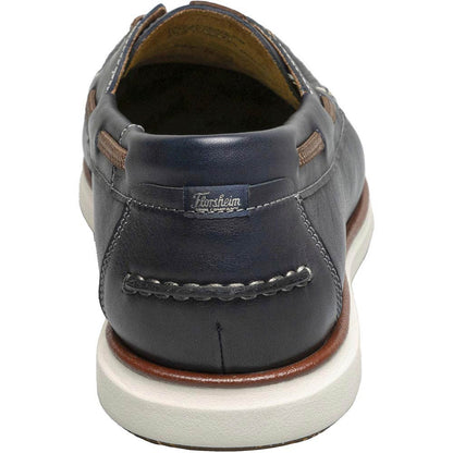 Florsheim Tropics Navy Elastic Lace Moc Toe Men’s Boat Shoes