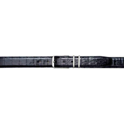 Mezlan Men's Genuine Crocodile Belt in Black