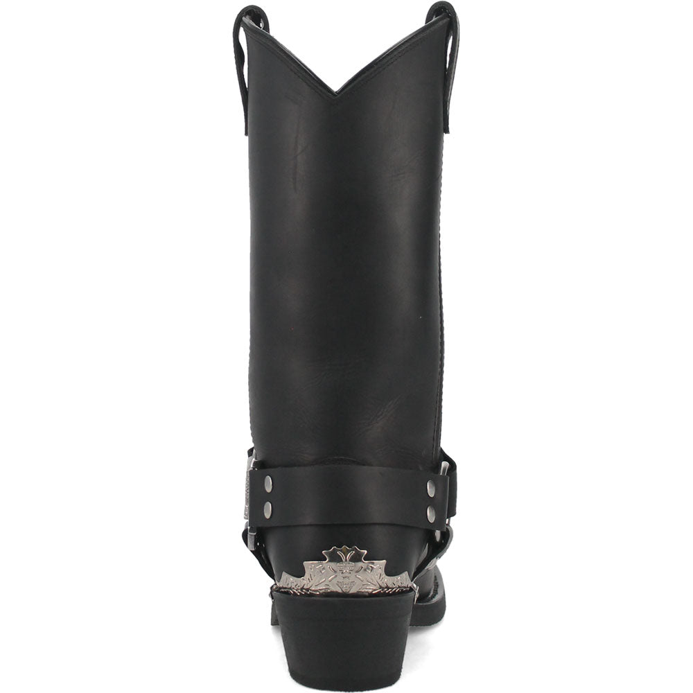 Dingo Chopper Black Leather Biker Boots