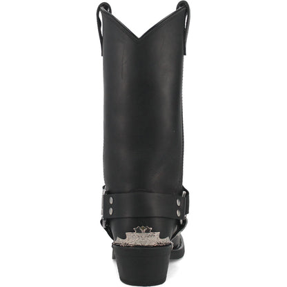 Dingo Chopper Black Leather Biker Boots