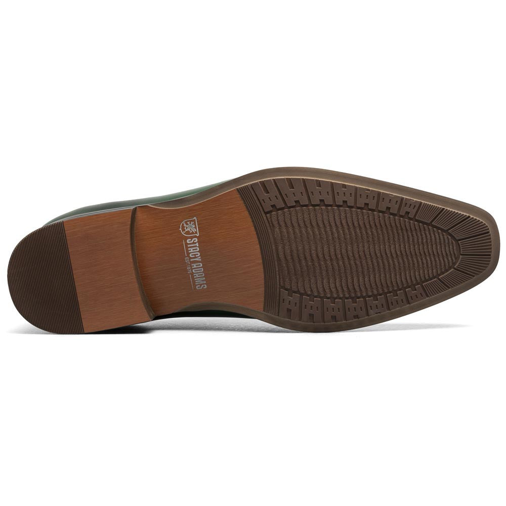 Hallquist Plain Toe Oxford | Stacy Adams Dress Shoes in Green for Men