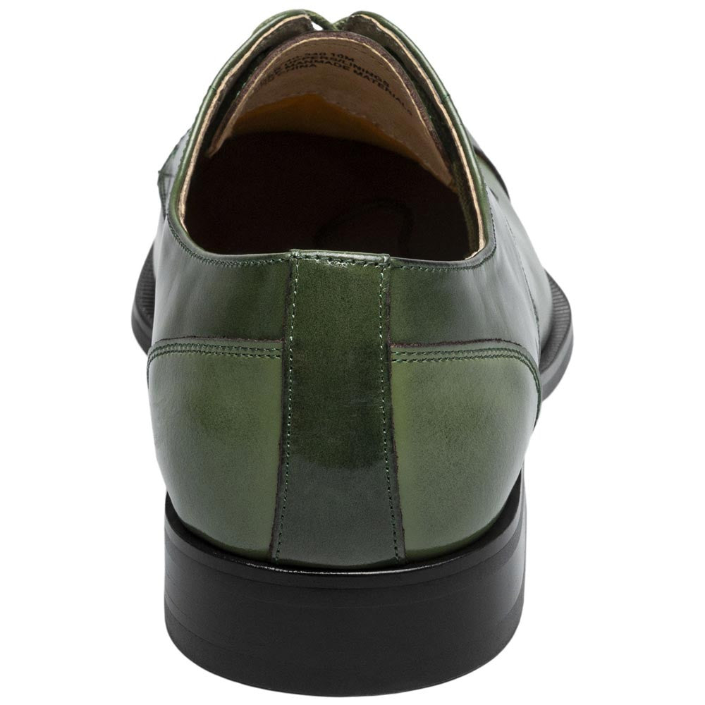 Stacy Adams Palmento Smooth Leather Green Modified Cap Toe Oxford (US Men Size)