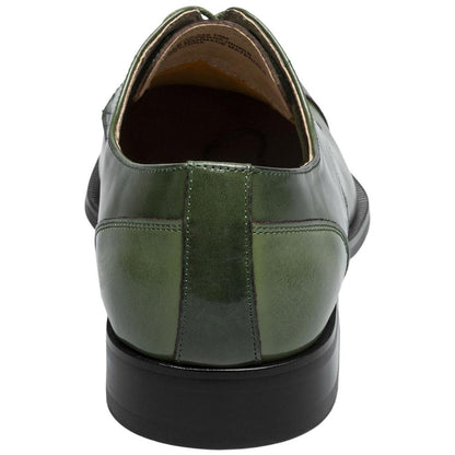 Stacy Adams Palmento Smooth Leather Green Modified Cap Toe Oxford (US Men Size)