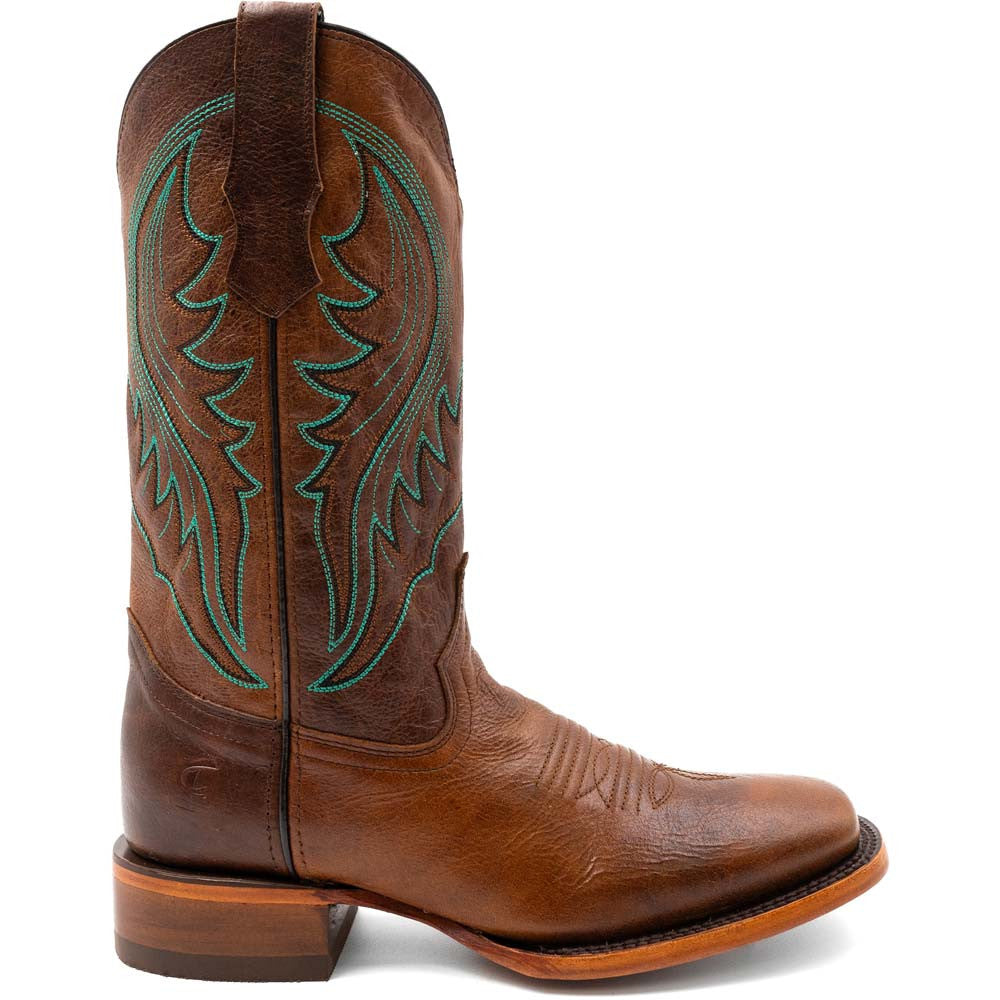 Ferrini Men’s Beau Honey Square Toe Leather Cowboy Boots