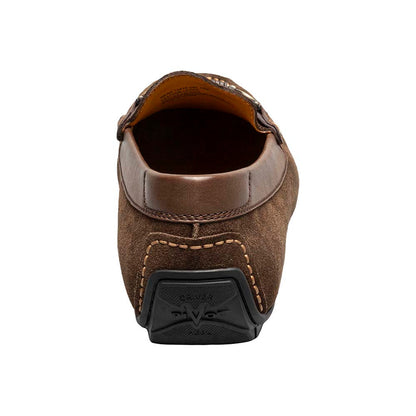 Florsheim Motor Brown CH Suede Leather Moc Toe Bit Driving Shoes (USA Men Size)
