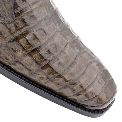 Mezlan of Spain Genuine Crocodile Skin Grey Derby Shoes ANDERSON (USA Men Size)