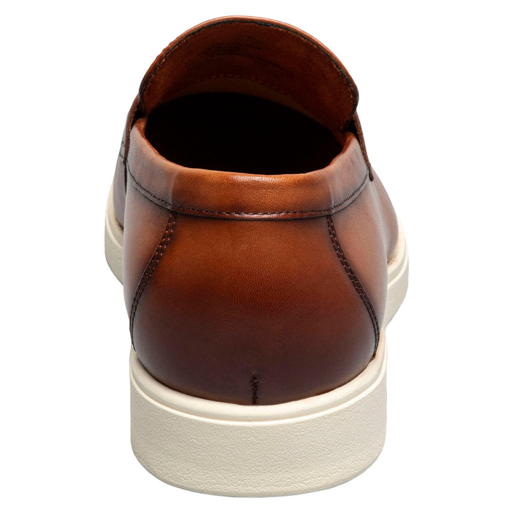 Spencer Moc Toe Penny Slip On | Stacy Adams Dress Loafers in Tan for Men