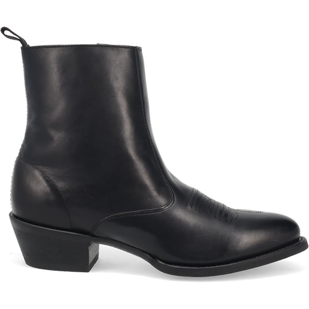 Laredo Fletcher Black Leather Round Toe Inside Zipper Dress Boots (USA Men Size)
