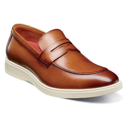 Spencer Moc Toe Penny Slip On | Stacy Adams Dress Loafers in Tan for Men